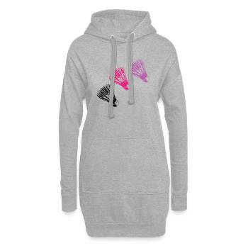federball - Hoodie-Kleid - Grau meliert - Vorne