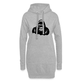 Gorilla - Hoodie-Kleid - Grau meliert - Vorne