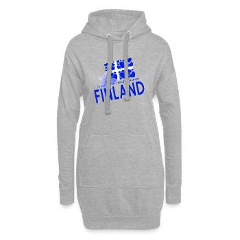 Finnland Finland - Hoodie-Kleid - Grau meliert - Vorne