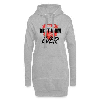 Mère disant cadeau Fête des mères - Sweat-shirt à capuche long Femme - gris chiné - Devant