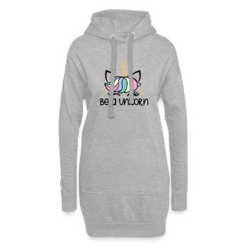 Unicorn - Hoodie-Kleid - Grau meliert - Vorne