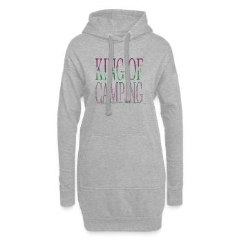 advanture gift america animals camping shirt humor - Hoodie-Kleid - Grau meliert - Vorne