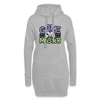 Game master - Sweat-shirt à capuche long Femme - gris chiné - Devant