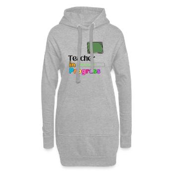 Lehrer in Arbeit Perfektes Geschenk - Hoodie-Kleid - Grau meliert - Vorne