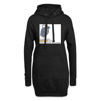Bembel Loading please wait - Hoodie-Kleid - Schwarz - Vorne