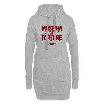 Das Foltermuseum Personal - Hoodie-Kleid - Grau meliert - Vorne