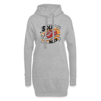 COOLE SCHUHE, SOLE MATE - Hoodie-Kleid - Grau meliert - Vorne
