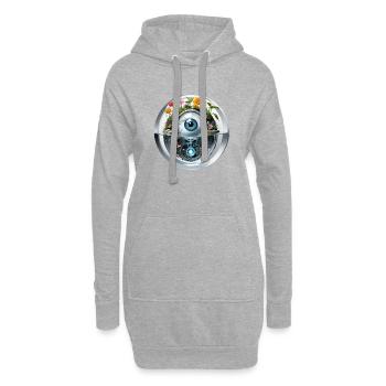Watch - Hoodie-Kleid - Grau meliert - Vorne