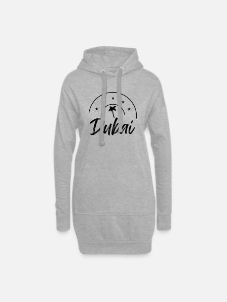 Dubai - Hoodie-Kleid - Grau meliert