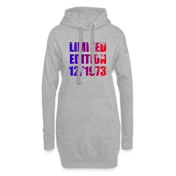 51e anniversaire Edition limitée 12/1973 - Sweat-shirt à capuche long Femme - gris chiné - Devant
