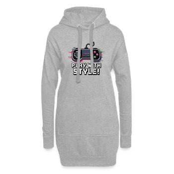 VIDEOSPIEL-CONTROLLER - Hoodie-Kleid - Grau meliert - Vorne