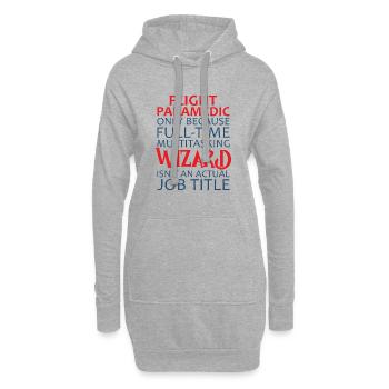Flight Paramedic Wizard Luftrettung - Hoodie-Kleid - Grau meliert - Vorne