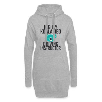 Instructeur de conduite Koalafied Drive Tutor - Sweat-shirt à capuche long Femme - gris chiné - Devant