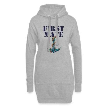 First Mate Daddy Matching - Hoodie-Kleid - Grau meliert - Vorne
