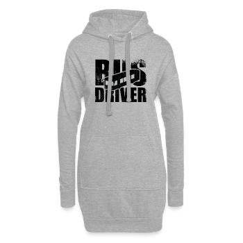Busfahrer - Hoodie-Kleid - Grau meliert - Vorne