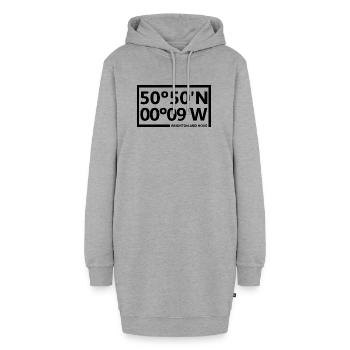 Brighton and Hove Koordinaten - Hoodie-Kleid - Grau meliert - Vorne