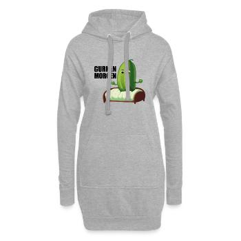 gurken morgen - Hoodie-Kleid - Grau meliert - Vorne