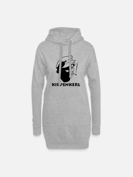 Münster Kippenkerl - Hoodie-Kleid - Grau meliert