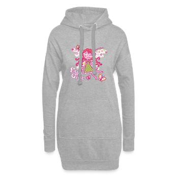 Fairy Girl - Hoodie-Kleid - Grau meliert - Vorne
