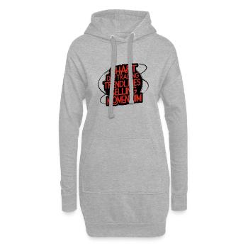 Trading meine Passion cooles Trading Design - Hoodie-Kleid - Grau meliert - Vorne
