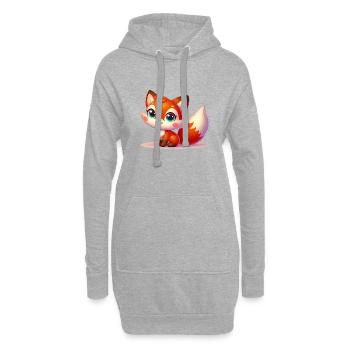 FOX 3 - Hoodie-Kleid - Grau meliert - Vorne