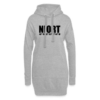 Niort Koordinaten - Hoodie-Kleid - Grau meliert - Vorne