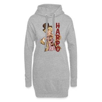 HARPO Je t’aime - Sweat-shirt à capuche long Femme - gris chiné - Devant