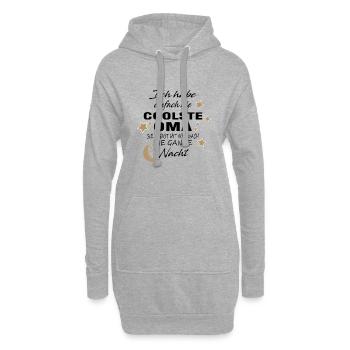 Ich habe einfach die coolste Oma - Hoodie-Kleid - Grau meliert - Vorne