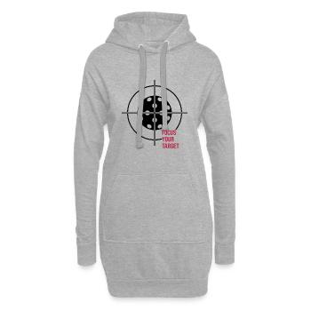 Floorball Unihockey Floorballspieler Unihoc-goal - Hoodie-Kleid - Grau meliert - Vorne