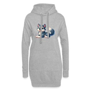 Wolf - Hoodie-Kleid - Grau meliert - Vorne
