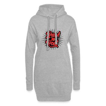 Back n Roll - Pâtisserie, Boulanger - Sweat-shirt à capuche long Femme - gris chiné - Devant