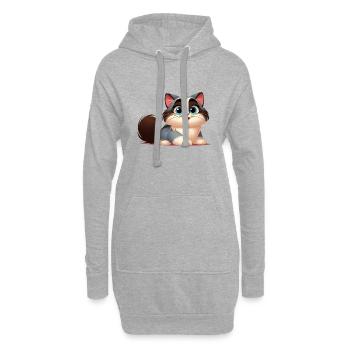 Ragdoll 2 - Hoodie-Kleid - Grau meliert - Vorne