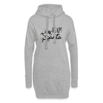 Team santa. Noël en famille. Team père Noël. - Sweat-shirt à capuche long Femme - gris chiné - Devant