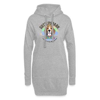 Gutterspark Design Beagle - Sweat-shirt à capuche long Femme - gris chiné - Devant