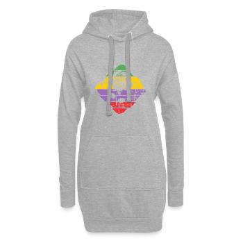 Rose - Hoodie-Kleid - Grau meliert - Vorne