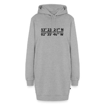 Warrington Koordinaten - Hoodie-Kleid - Grau meliert - Vorne