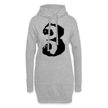 Maillot numéro 3 - Sweat-shirt à capuche long Femme - gris chiné - Devant