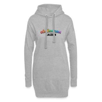 GENERATION KAIZEN XL - Sweat-shirt à capuche long Femme - gris chiné - Devant