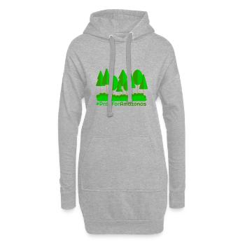 Pray for amazonas - Hoodie-Kleid - Grau meliert - Vorne