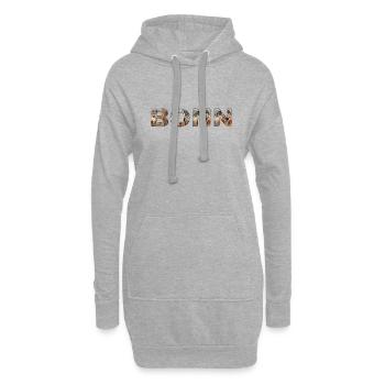 Bonn Hund - Hoodie-Kleid - Grau meliert - Vorne