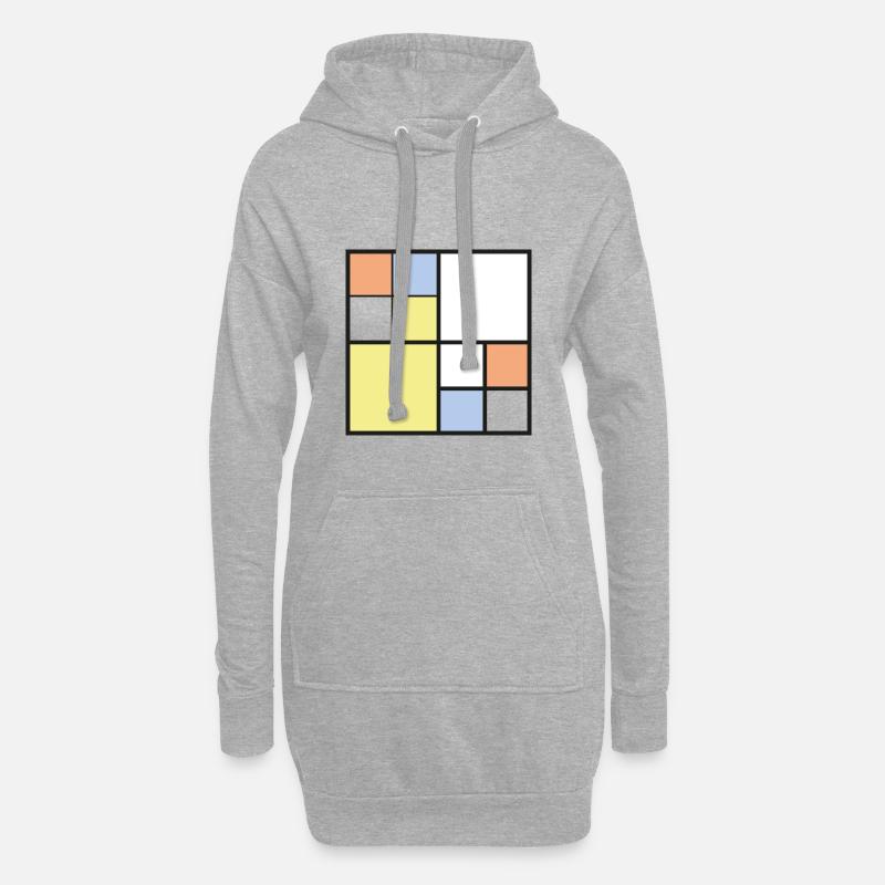composition - Hoodie-Kleid - Grau meliert