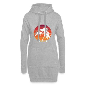 Strand Beach Summer Feeling Ferien Urlaub Reise - Hoodie-Kleid - Grau meliert - Vorne
