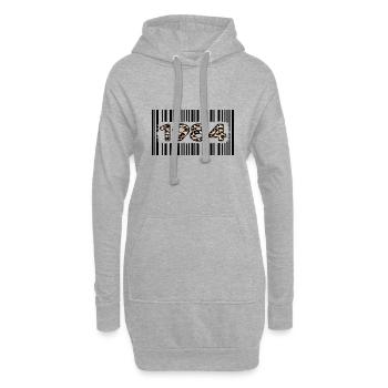 anniversaire 1984 anniversaire léopard limité - Sweat-shirt à capuche long Femme - gris chiné - Devant