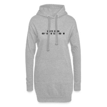 White Rock Kanada Koordinaten - Hoodie-Kleid - Grau meliert - Vorne