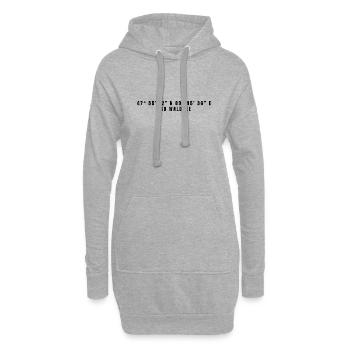 Bad Waldsee Baden-Württemberg Koordinaten - Hoodie-Kleid - Grau meliert - Vorne