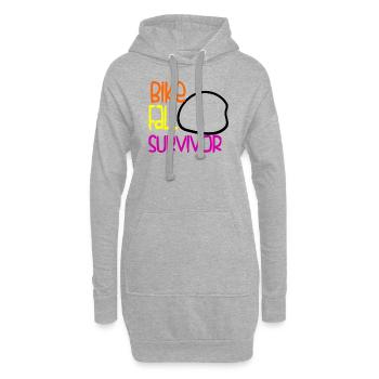 Vélo Chute Survivant Drôle Moto Accident Accident - Sweat-shirt à capuche long Femme - gris chiné - Devant