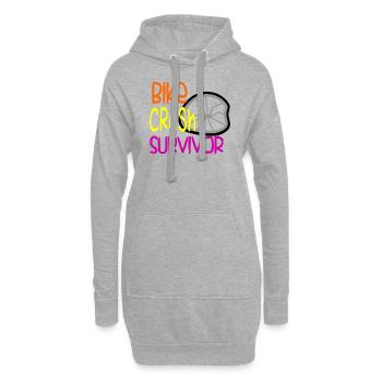 Bike Crash Survivor Humor Mountainbiken Lustig - Hoodie-Kleid - Grau meliert - Vorne