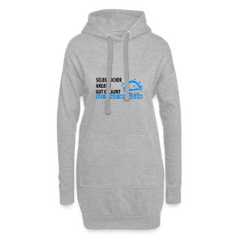 Sternzeichen Waage Eigenschaften, Tierkreiszeichen - Hoodie-Kleid - Grau meliert - Vorne