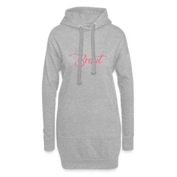 Braut Shirt JGA Junggesellinnenabschied - Hoodie-Kleid - Grau meliert - Vorne