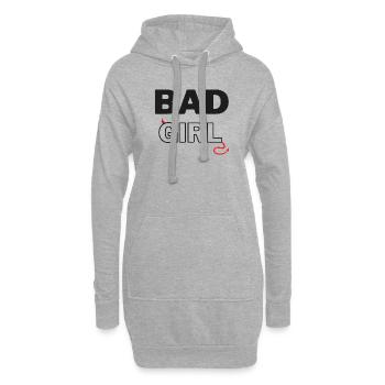 Bag girl - bad girl 02 - Hoodie Dress - heather grey - Front